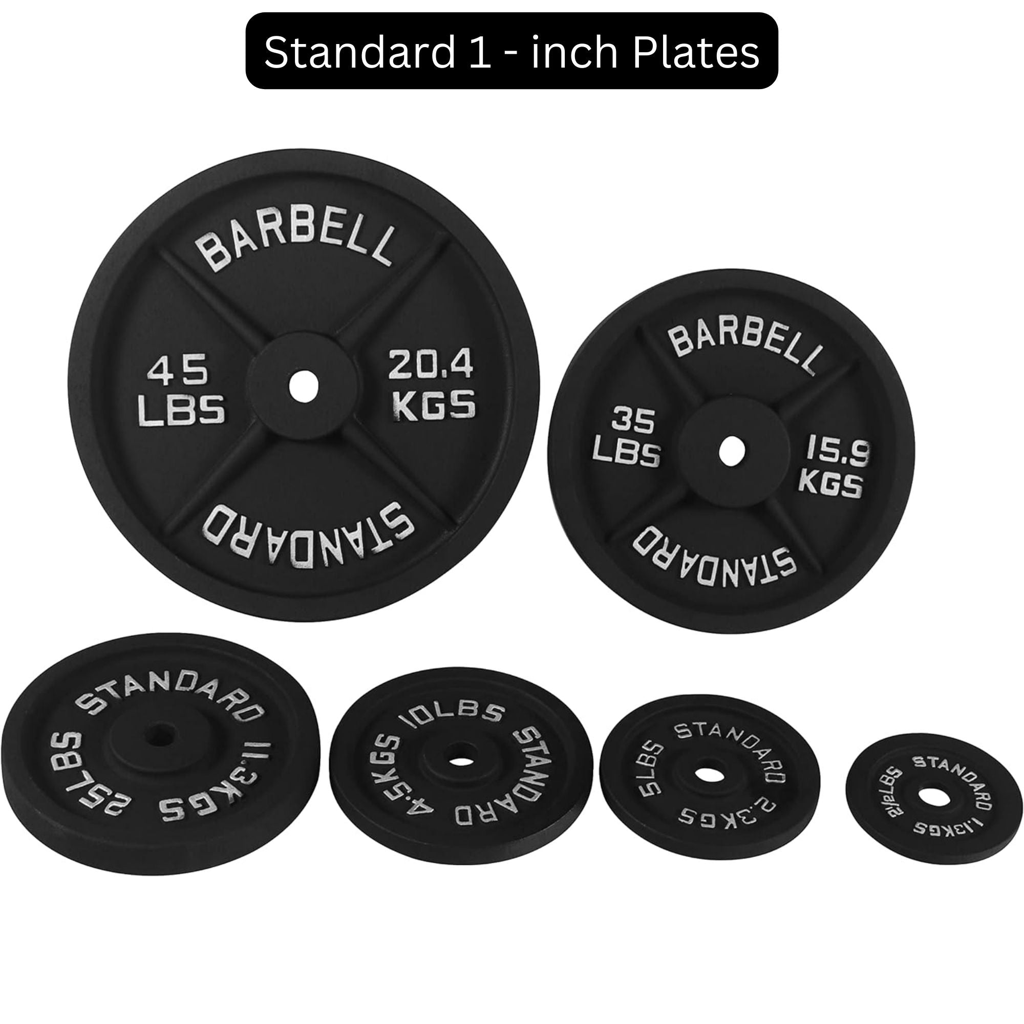 Weight Plates Standard Olympic LB KG Strength Training