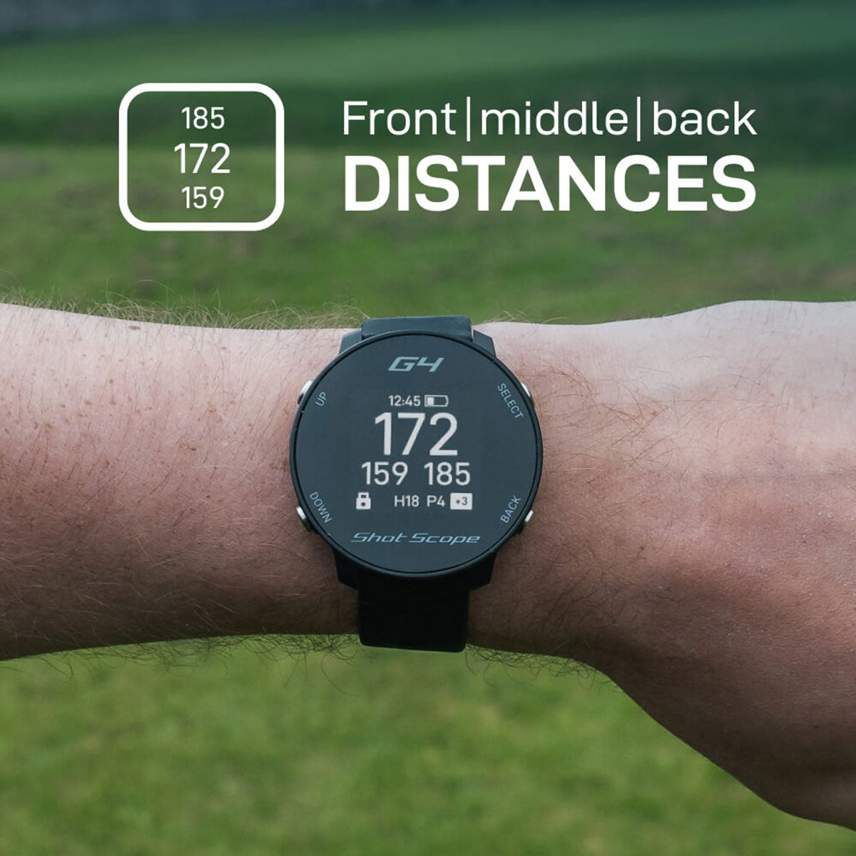 Shot Scope G4 GPS Golf Watch Course Distance Shot Tracking