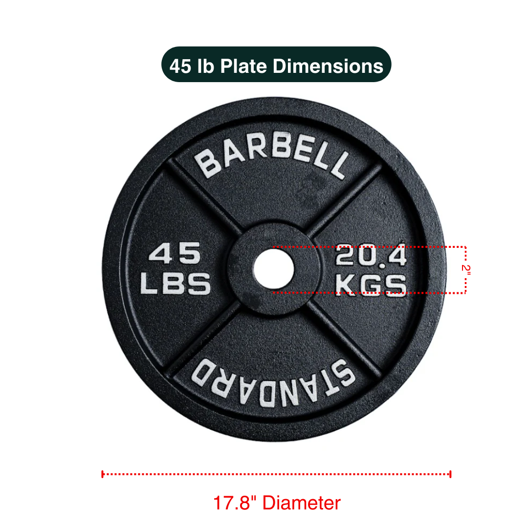 Weight Plates Standard Olympic LB KG Strength Training