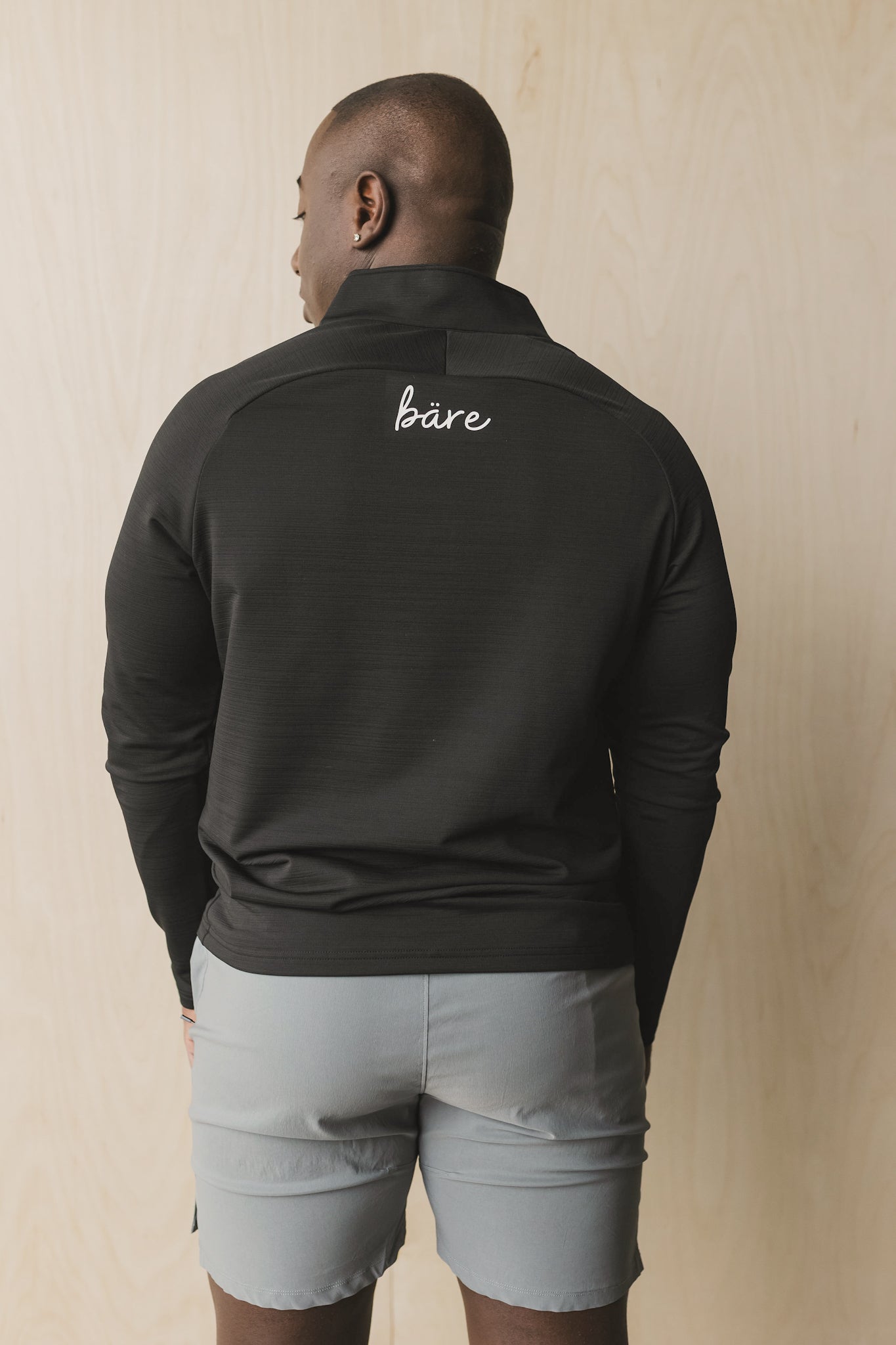 Men’s 1/4 Zip Long Sleeve Athletic Pullover Fitness Training Shirt
