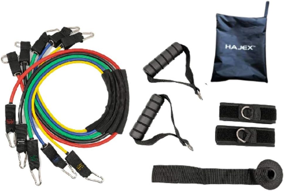 11Pcs Resistance Exercise Bands Set Full Body Workout Fitness Equipment