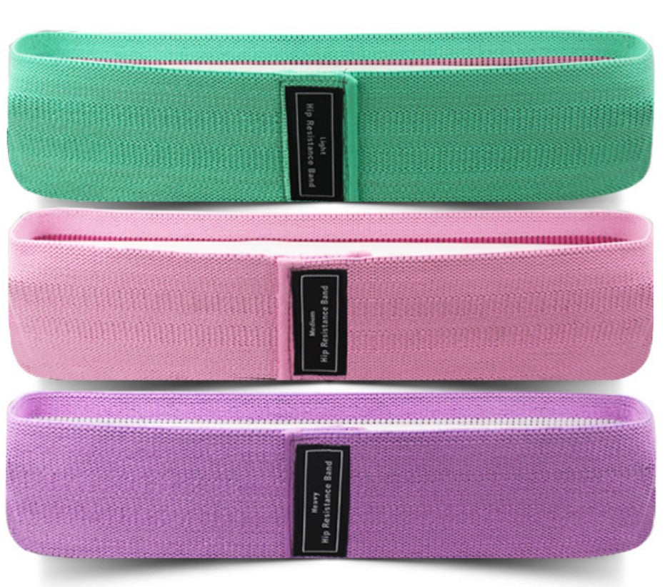 3 Levels Anti-Slip Booty Resistance Bands Set Glute Workout Fitness
