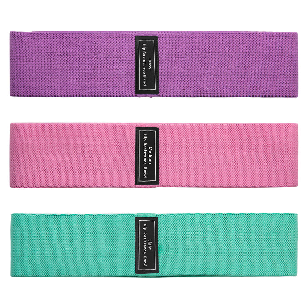 3 Levels Anti-Slip Booty Resistance Bands Set Glute Workout Fitness