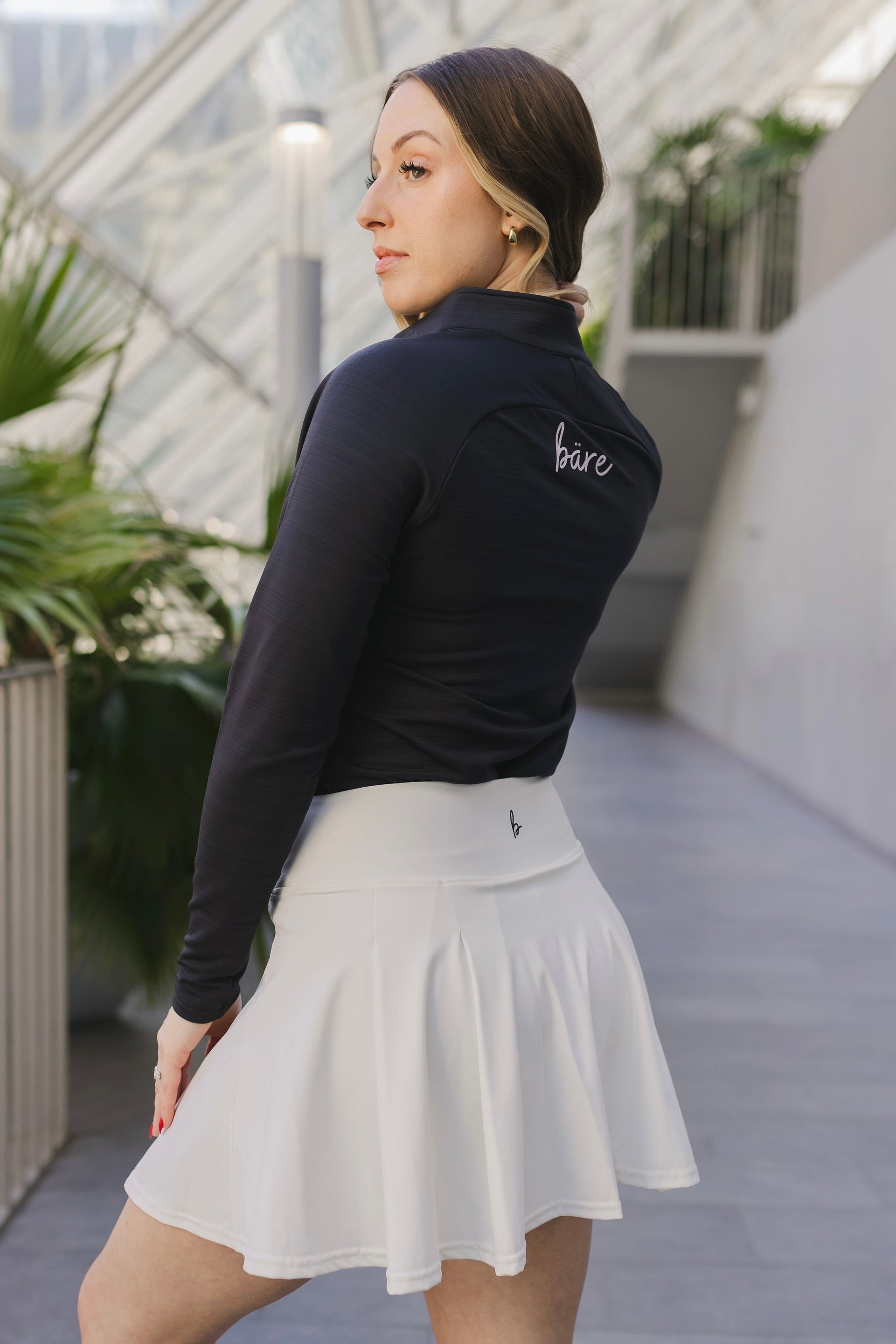 Women’s 1/4 Zip Long Sleeve Athletic Training Fitness Pullover Top