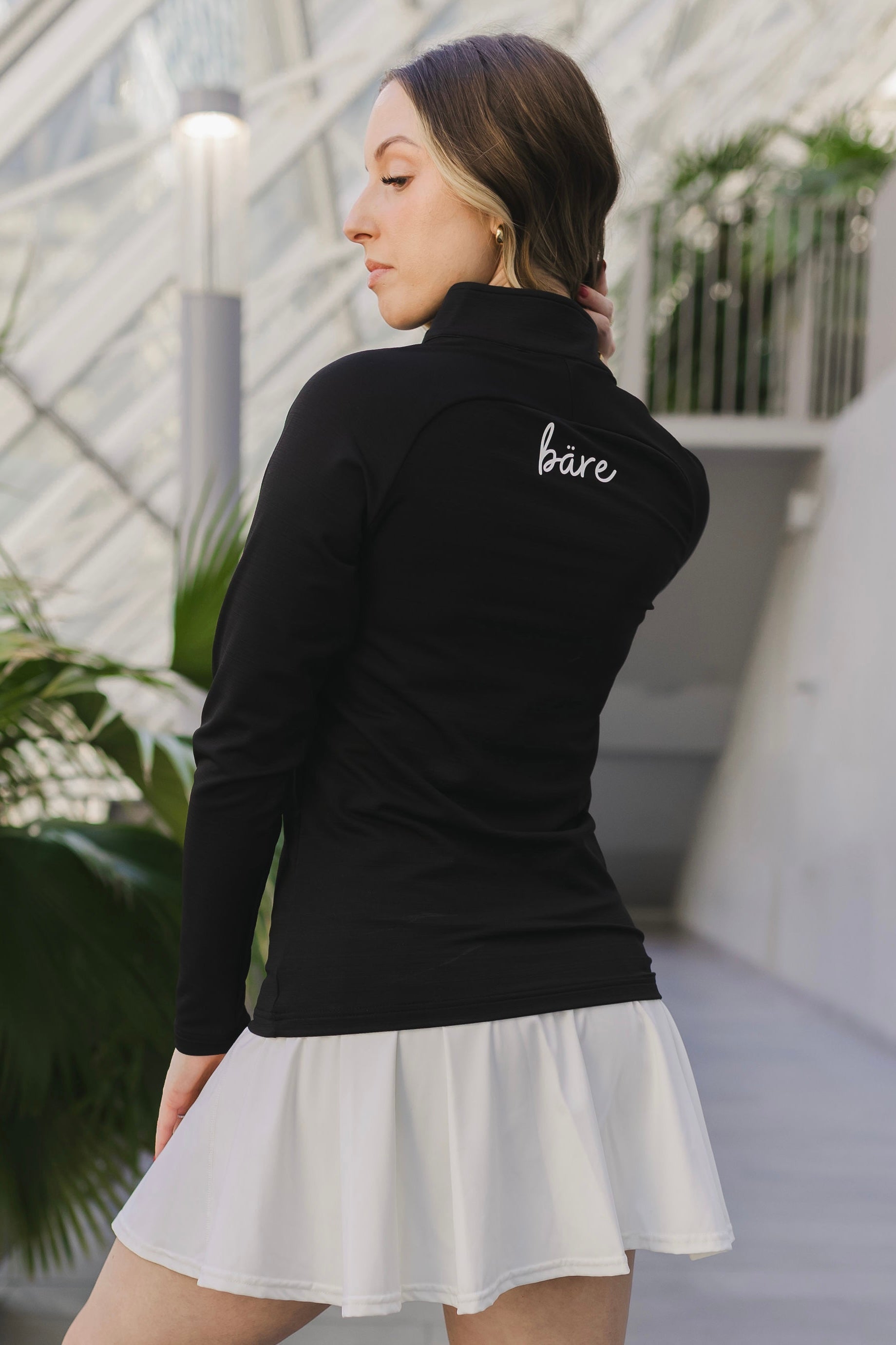 Women’s 1/4 Zip Long Sleeve Athletic Training Fitness Pullover Top