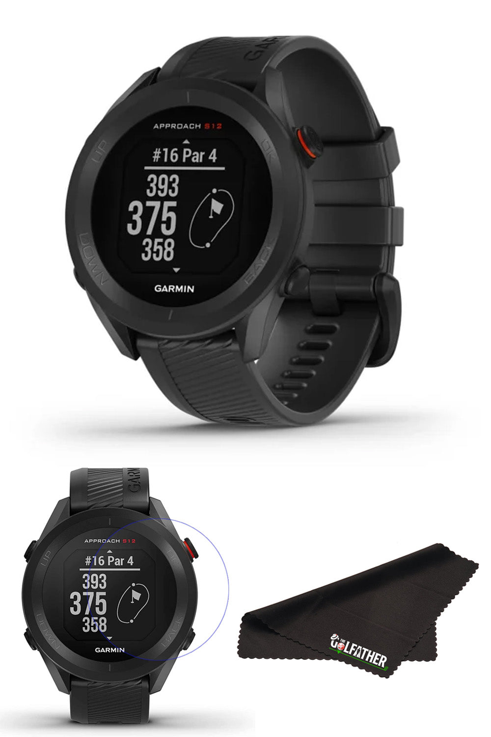 Garmin Approach S12 GPS Golf Watch Course Distance Tracking Device