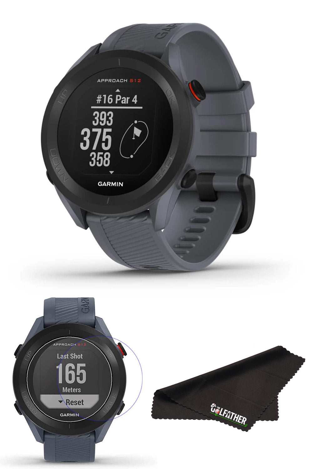 Garmin Approach S12 GPS Golf Watch Course Distance Tracking Device