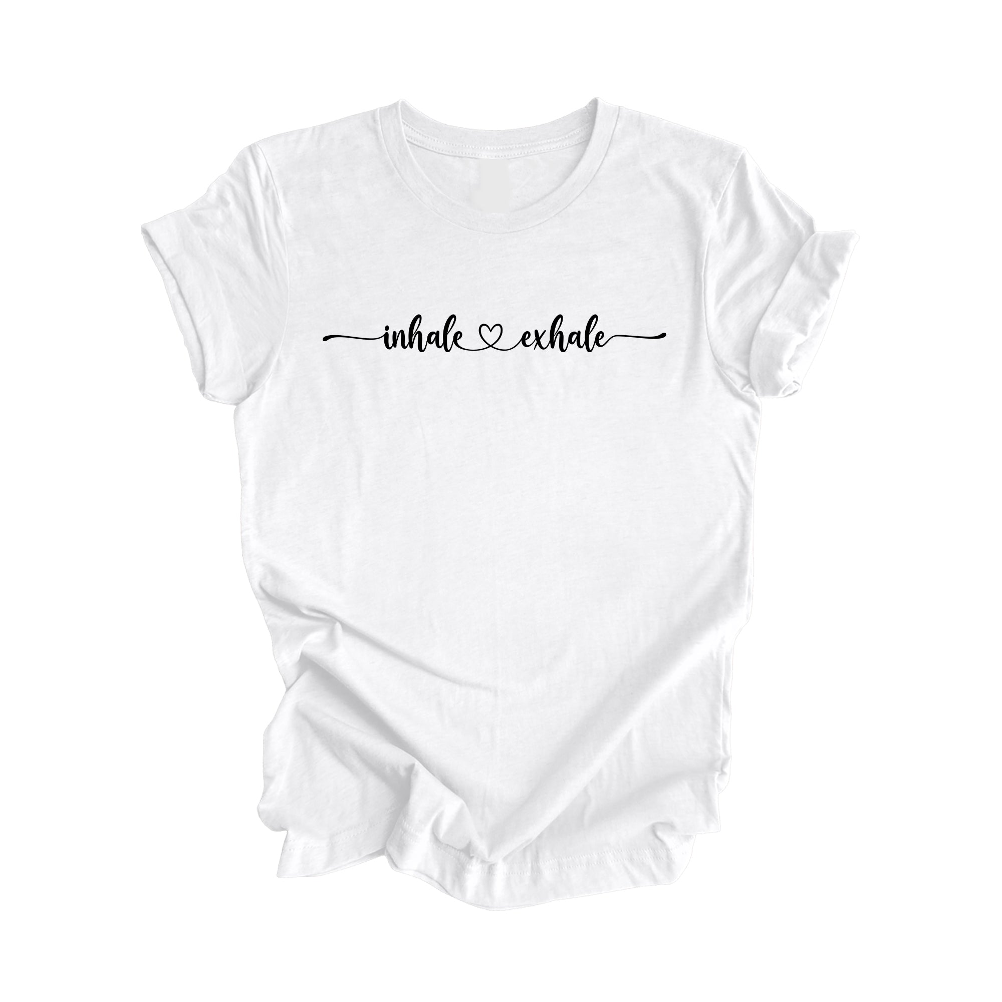 Inhale Exhale - Yoga Gift, Meditation Shirt, Yoga T-shirt, Yoga Lover Gift, Yoga Teacher Shirt, Wellness Shirt, Self Care Shirt - Inspired X