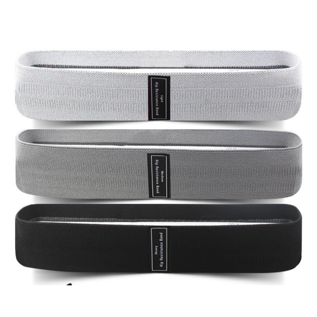 3 Levels Anti-Slip Booty Resistance Bands Set Glute Workout Fitness