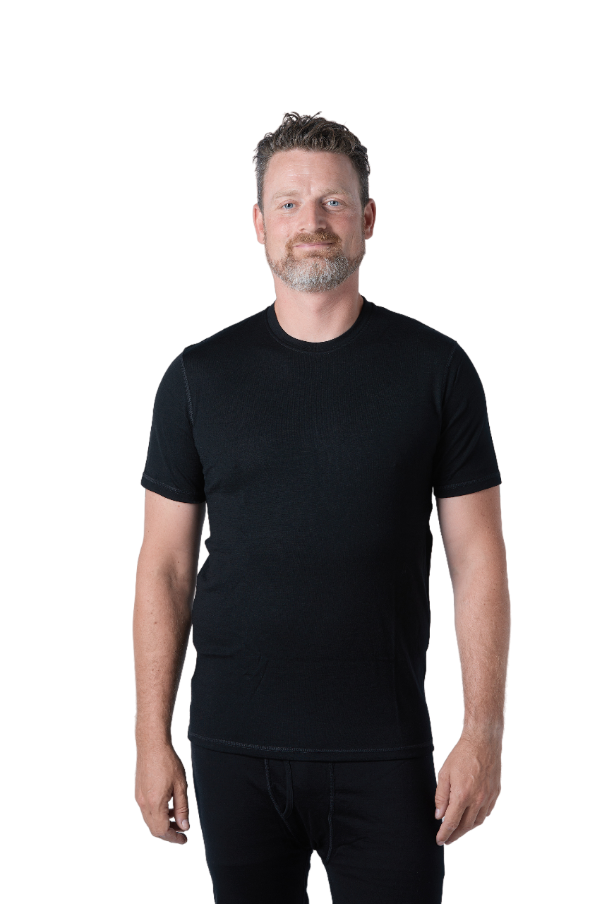 Wool T-Shirt Lightweight Breathable Thermal Outdoor Base Layer