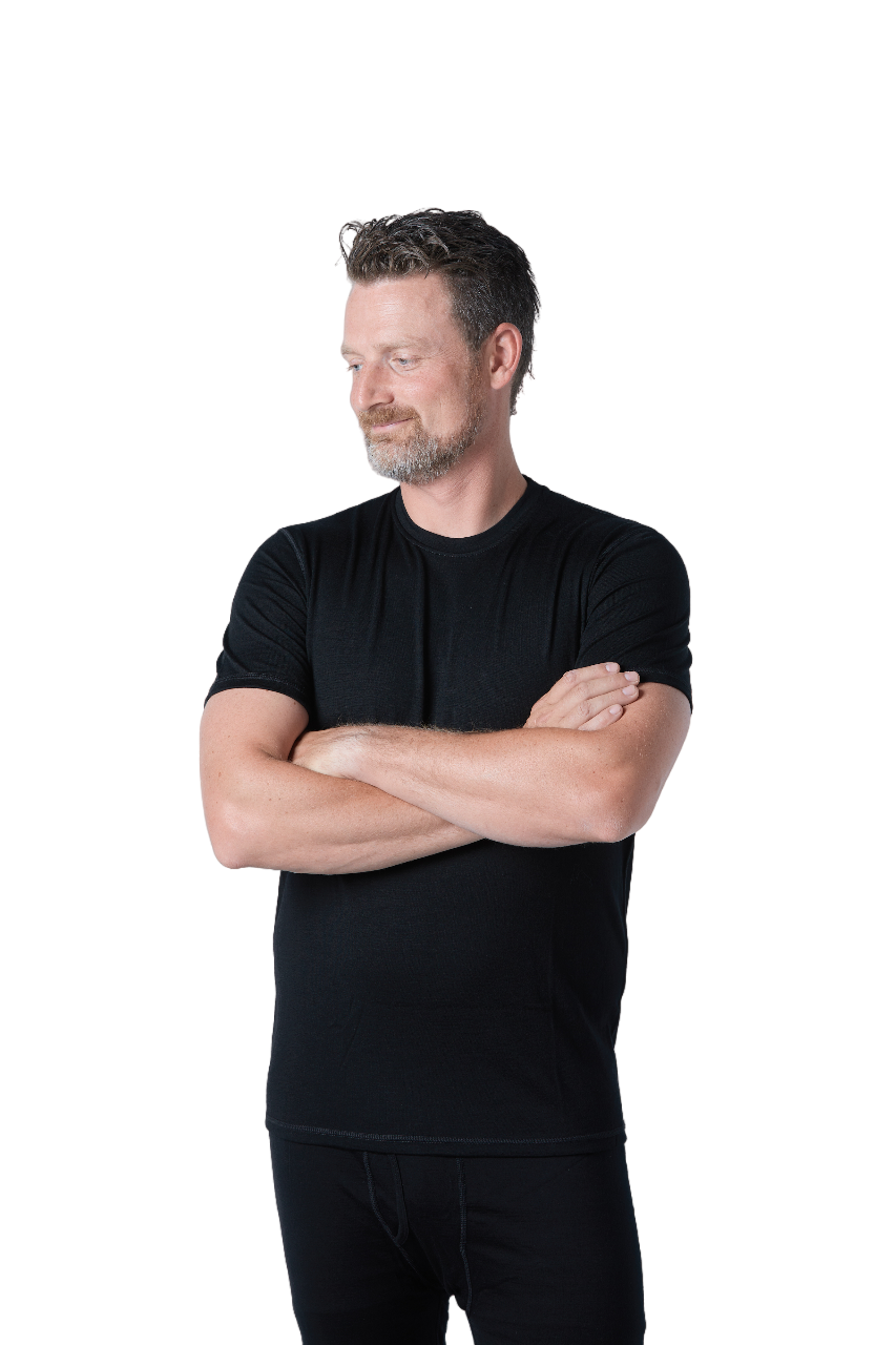 Wool T-Shirt Lightweight Breathable Thermal Outdoor Base Layer