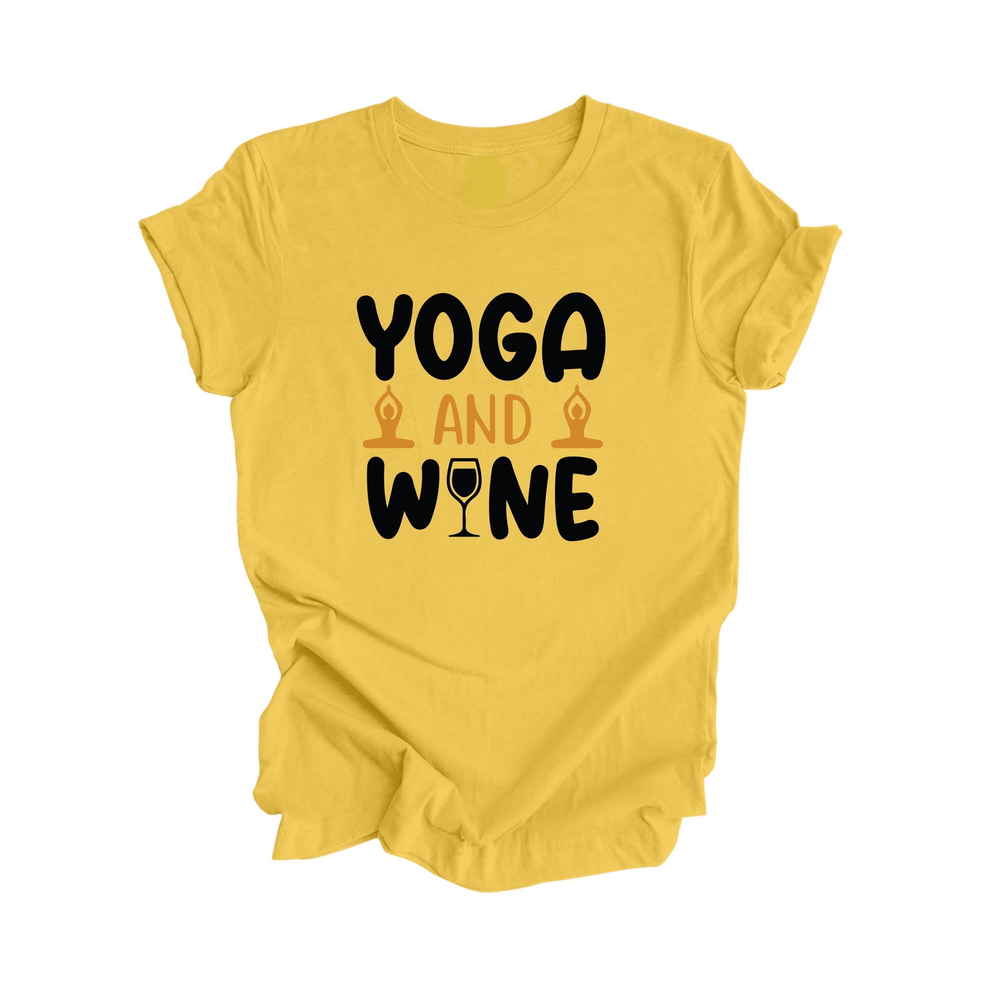Yoga And Wine - Yoga Gift, Meditation Shirt, Yoga T-shirt, Yoga Lover Gift, Yoga Teacher Shirt, Wellness Shirt, Self Care Shirt - Inspired X