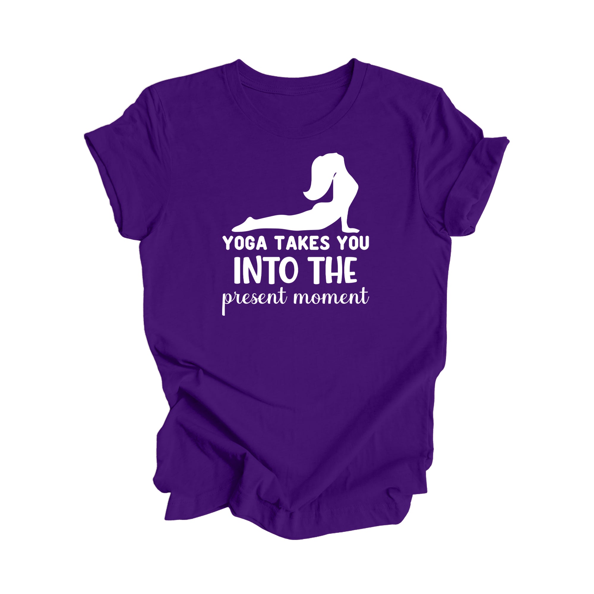 Yoga Takes You Into The Present Moment - Yoga Gift, Meditation Shirt, Yoga T-shirt, Yoga Lover Gift, Yoga Teacher Shirt, Wellness Shirt, Self Care Shirt - Inspired X