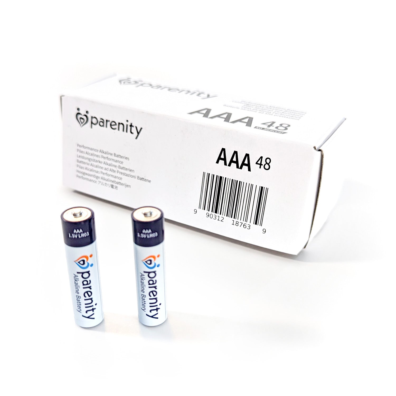 Parenity 48 Pack AAA High-Performance Alkaline Batteries