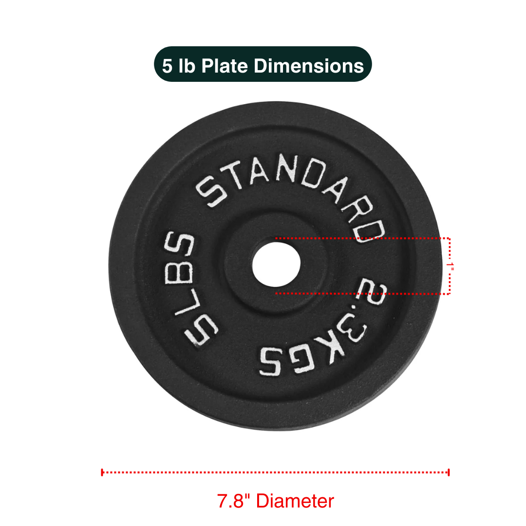 Weight Plates Standard Olympic LB KG Strength Training