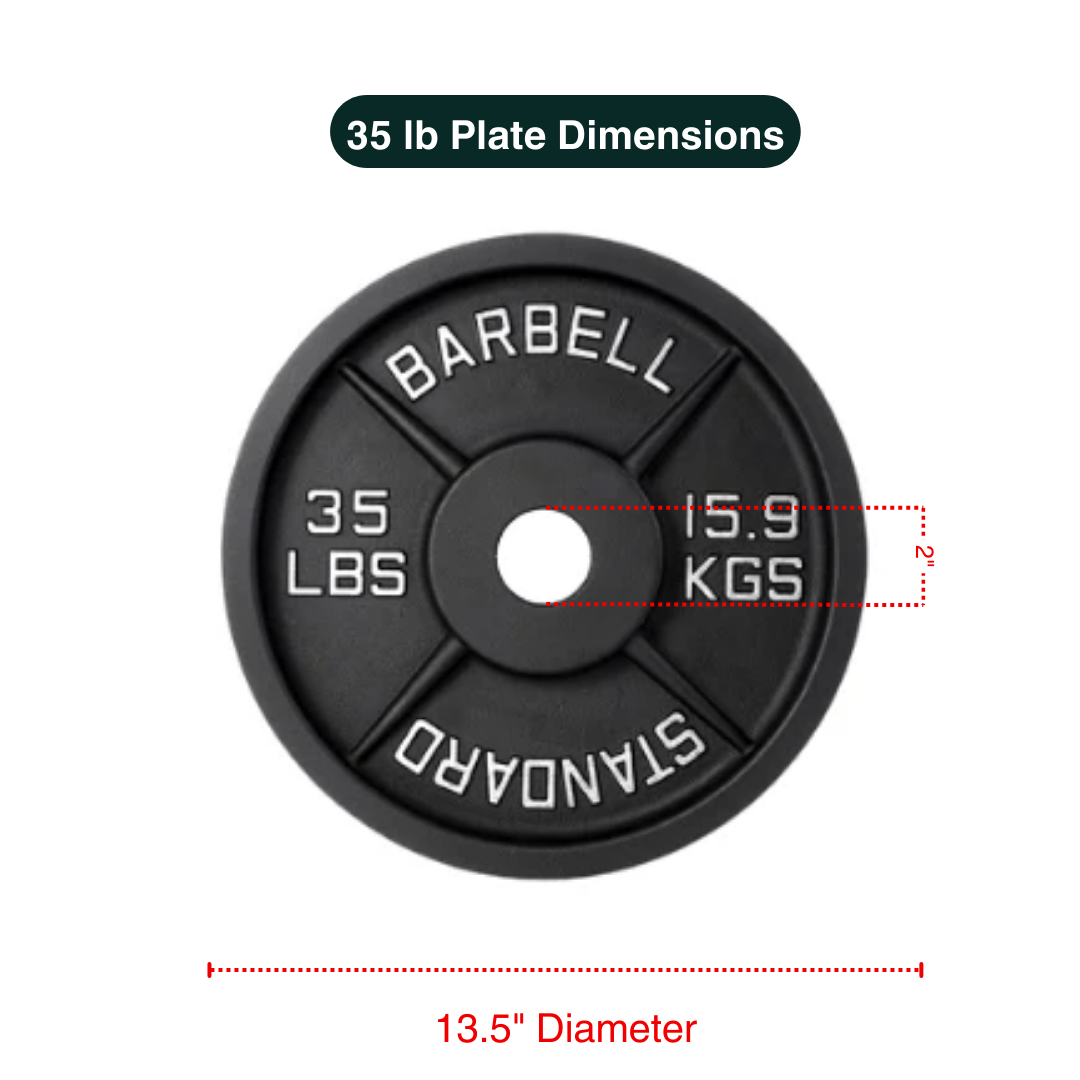 Weight Plates Standard Olympic LB KG Strength Training