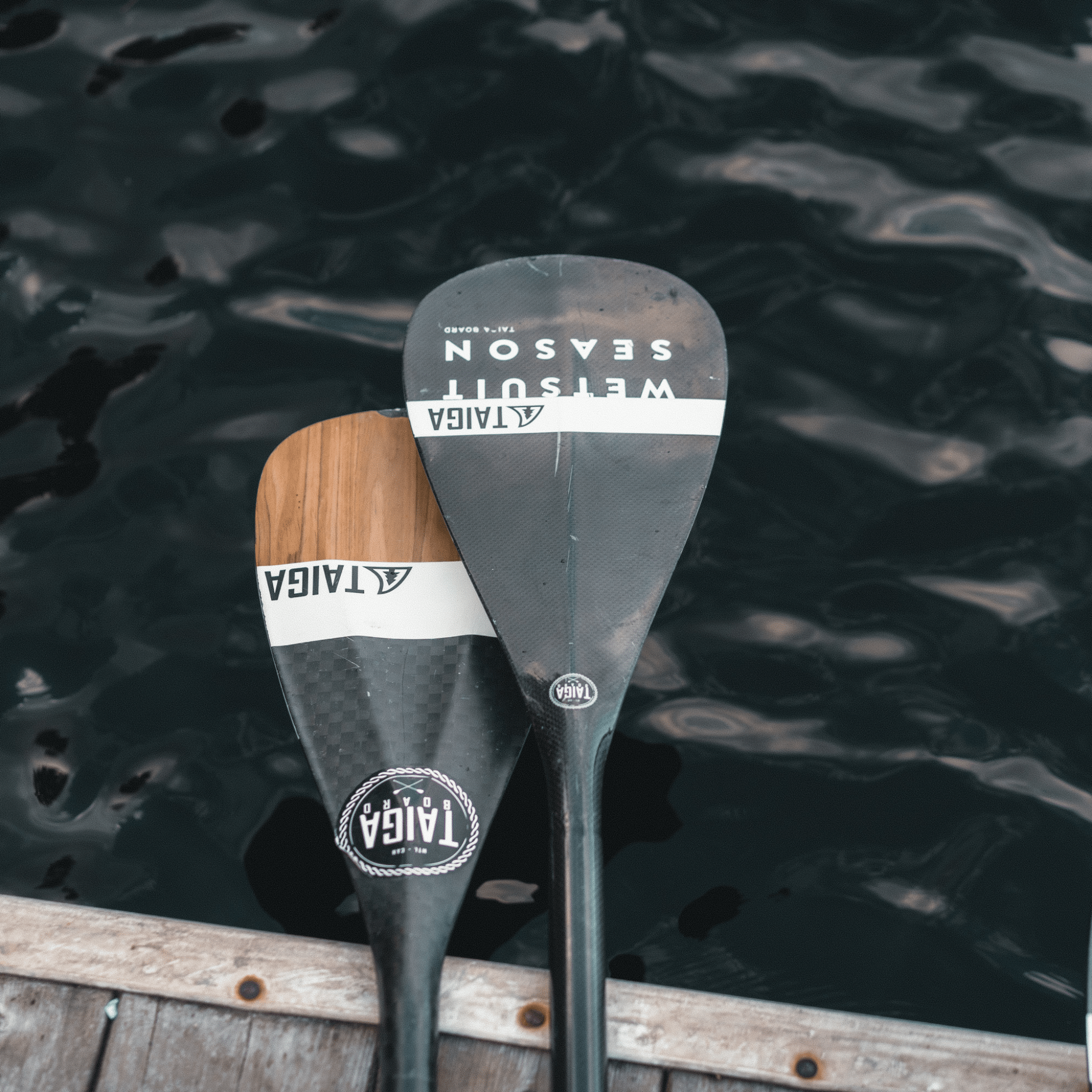 DIAMOND PADDLE - WOOD CARBON 12k - Fix 1 piece
