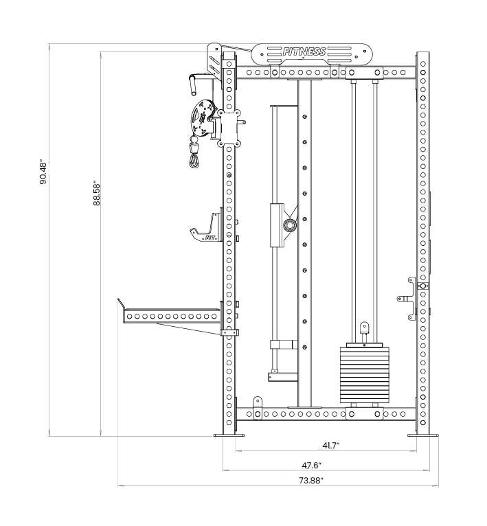 Smith Machine X3 Home Gym Strength Training Equipment System